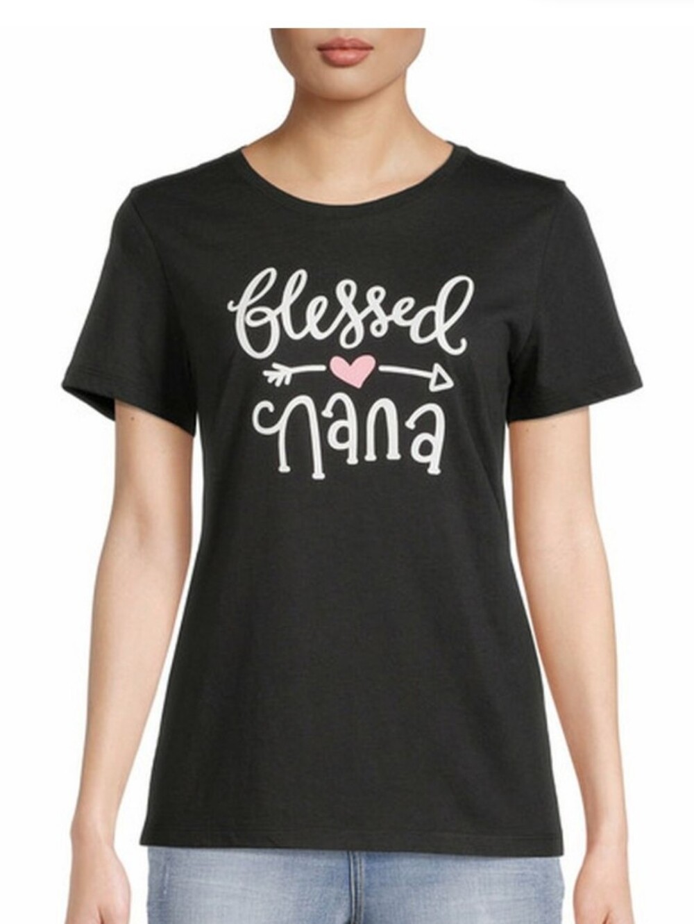 Way To Celebrate! MOTHER'S DAY "Blessed Nana" Tshirt, Black XL